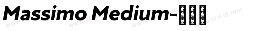 Massimo Medium字体转换